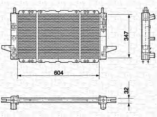 350213497000 MAGNETI MARELLI Радиатор охлаждения двигателя (фото 1)