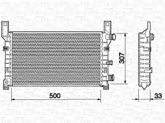 350213499000 MAGNETI MARELLI Радиатор охлаждения двигателя (фото 1)