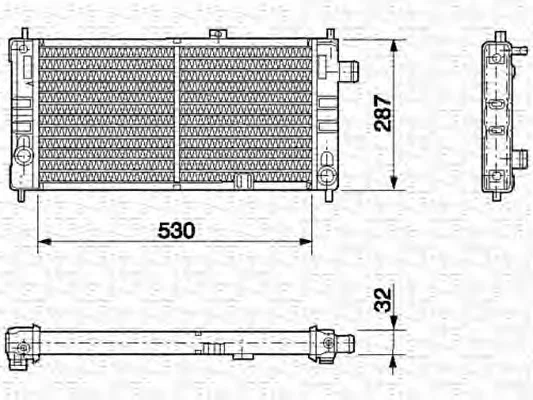 350213581000 MAGNETI MARELLI Радиатор охлаждения двигателя (фото 1)