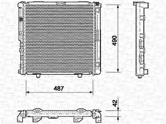 350213690000 MAGNETI MARELLI Радиатор охлаждения двигателя (фото 1)