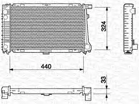 350213695000 MAGNETI MARELLI Радиатор охлаждения двигателя (фото 1)