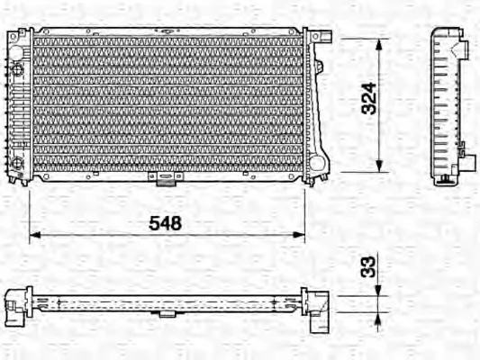 350213698000 MAGNETI MARELLI Радиатор охлаждения двигателя (фото 1)