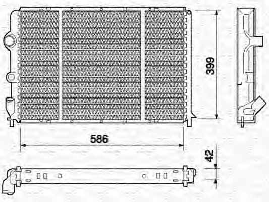 350213738000 MAGNETI MARELLI Радиатор охлаждения двигателя (фото 1)