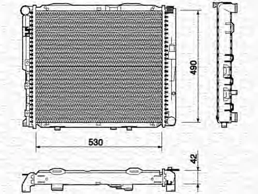 350213745000 MAGNETI MARELLI Радиатор охлаждения двигателя (фото 1)