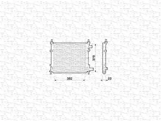 350213777000 MAGNETI MARELLI Радиатор охлаждения двигателя (фото 1)