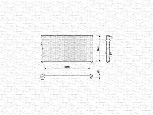 350213779000 MAGNETI MARELLI Радиатор охлаждения двигателя (фото 1)