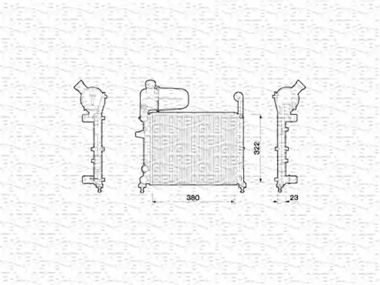 350213787000 MAGNETI MARELLI Радиатор охлаждения двигателя (фото 1)