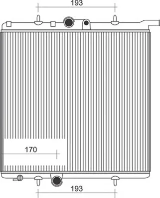350213874000 MAGNETI MARELLI Радиатор охлаждения двигателя (фото 1)