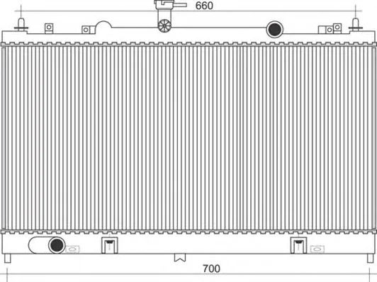 350213941000 MAGNETI MARELLI Радиатор охлаждения двигателя (фото 1)