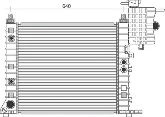 350213945000 MAGNETI MARELLI Радиатор охлаждения двигателя (фото 1)