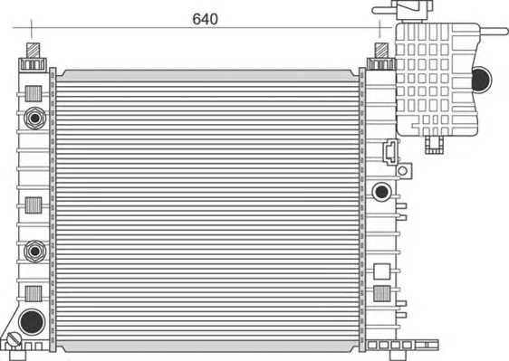 350213944000 MAGNETI MARELLI Радиатор охлаждения двигателя (фото 1)