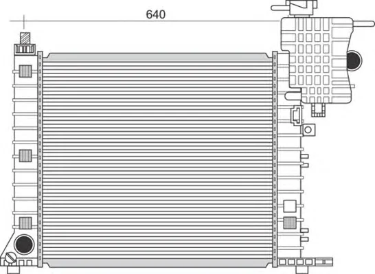 350213948000 MAGNETI MARELLI Радиатор охлаждения двигателя (фото 1)