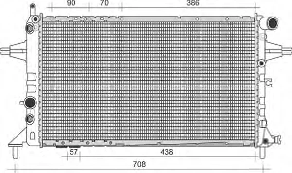 350213958000 MAGNETI MARELLI Радиатор охлаждения двигателя (фото 1)