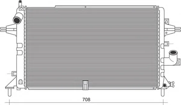 350213980000 MAGNETI MARELLI Радиатор охлаждения двигателя (фото 1)
