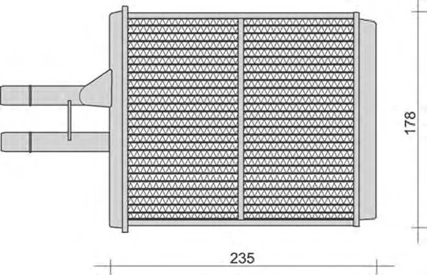 350218259000 MAGNETI MARELLI Радиатор отопителя салона (фото 1)