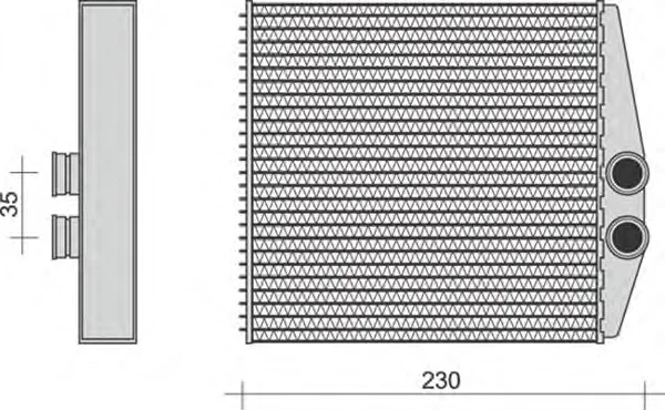 350218283000 MAGNETI MARELLI Радиатор отопителя салона (фото 1)