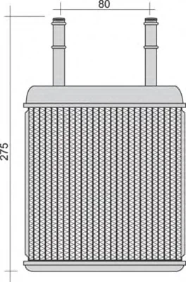 350218285000 MAGNETI MARELLI Радиатор отопителя салона (фото 1)