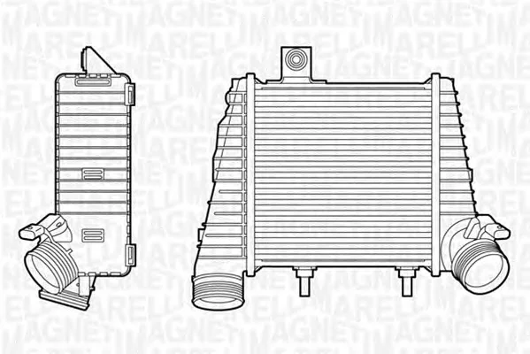 351319201420 MAGNETI MARELLI Интеркулер (радиатор интеркулера) (фото 1)