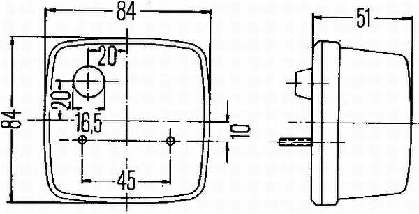 2DA 003 014-031 BEHR/HELLA/PAGID Фонарь сигнала торможения (фото 2)