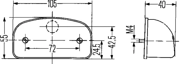 2KA 001 386-231 BEHR/HELLA/PAGID Фонарь освещения номерного знака (фото 2)