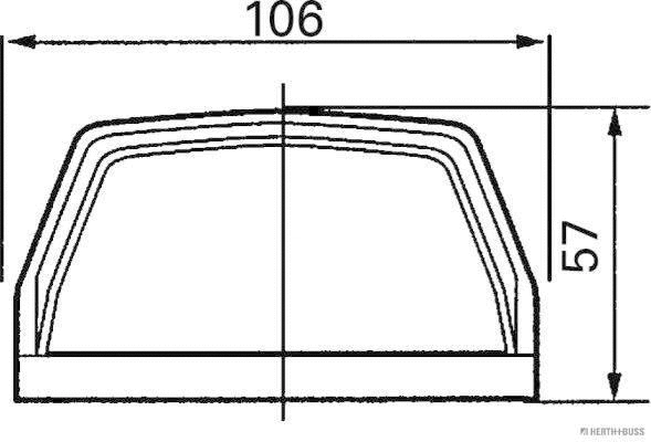 84750018 HERTH+BUSS Фонарь освещения номерного знака (фото 5)