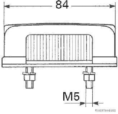 84750016 HERTH+BUSS Фонарь освещения номерного знака (фото 5)