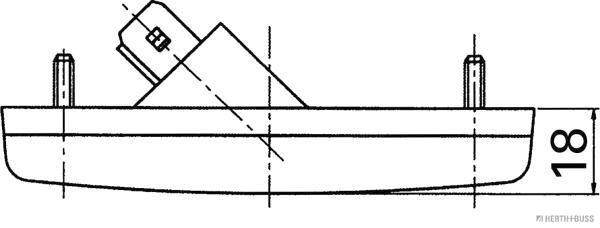 82710363 HERTH+BUSS Габаритный огонь (фото 3)