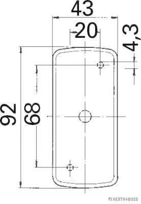 82710319 HERTH+BUSS Габаритный фонарь (фото 5)