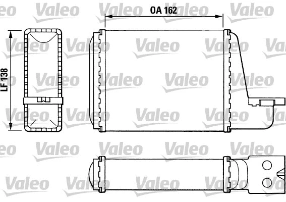 812033 VALEO Теплообменник, отопление салона (фото 1)
