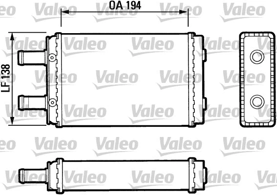 883694 VALEO Теплообменник, отопление салона (фото 1)