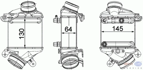 8ML 376 746-441 BEHR/HELLA/PAGID Интеркулер (радиатор интеркулера) (фото 2)