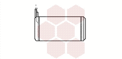 73006032 VAN WEZEL Теплообменник, отопление салона (фото 1)