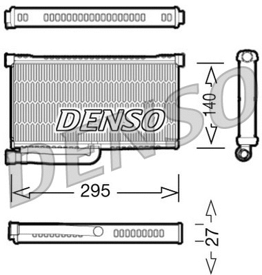 DRR02004 DENSO Теплообменник, отопление салона (фото 1)