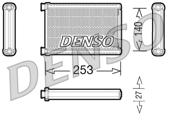 DRR05005 DENSO Теплообменник, отопление салона (фото 1)