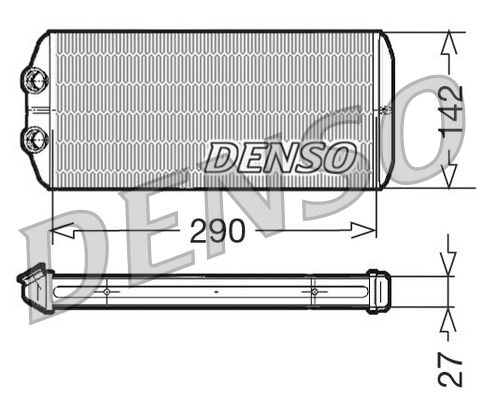 DRR07005 DENSO Теплообменник, отопление салона (фото 1)