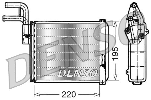 DRR09032 DENSO Теплообменник, отопление салона (фото 1)