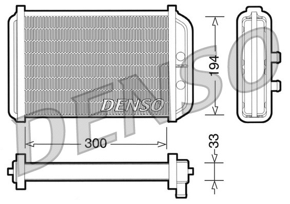 DRR09033 DENSO Теплообменник, отопление салона (фото 1)