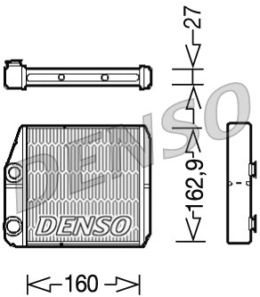 DRR09035 DENSO Теплообменник, отопление салона (фото 1)