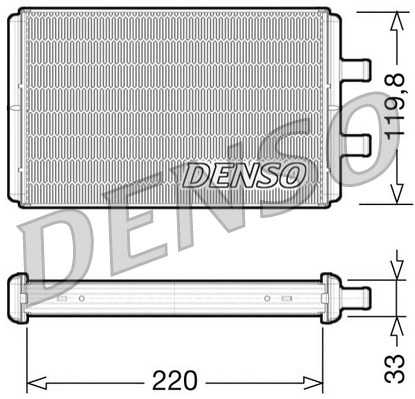 DRR12007 DENSO Теплообменник, отопление салона (фото 1)