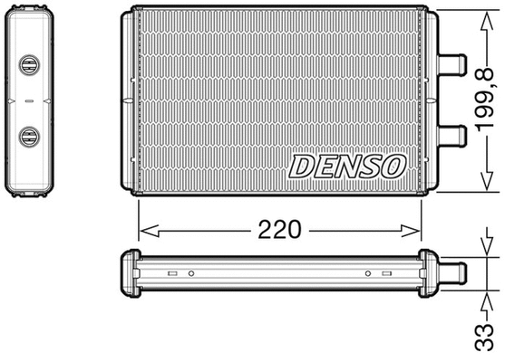 DRR12016 DENSO Теплообменник, отопление салона (фото 1)