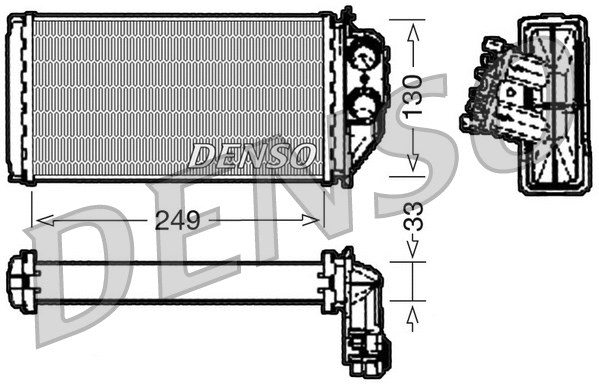 DRR21002 DENSO Теплообменник, отопление салона (фото 1)