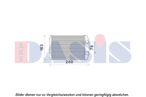 089018N AKS DASIS Теплообменник, отопление салона (фото 1)