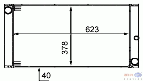 8MK 376 719-011 BEHR/HELLA/PAGID Радиатор охлаждения двигателя (фото 10)
