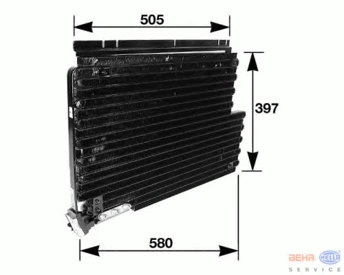 8FC 351 036-291 BEHR/HELLA/PAGID Радиатор кондиционера (фото 2)
