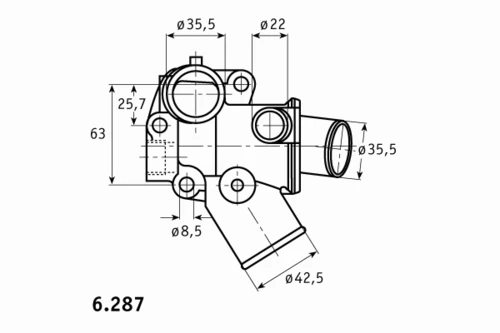 C.512.80 BEHR/HELLA/PAGID Термостат fiat (фото 1)