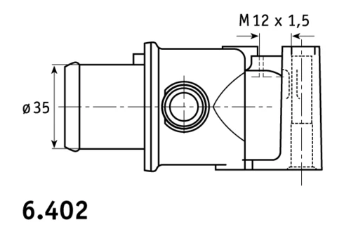 6.402.87 BEHR/HELLA/PAGID Термостат fiat (фото 1)