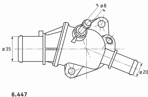 C.683.88 BEHR/HELLA/PAGID Термостат fiat (фото 1)