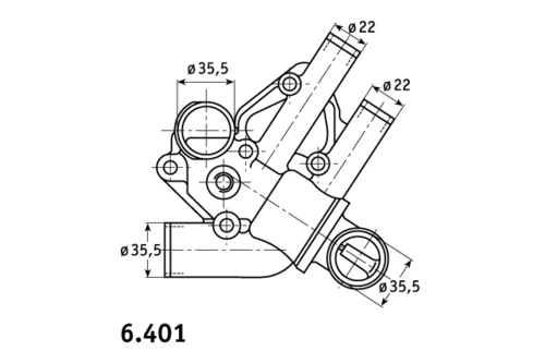 6.401.80 BEHR/HELLA/PAGID Термостат fiat (фото 1)