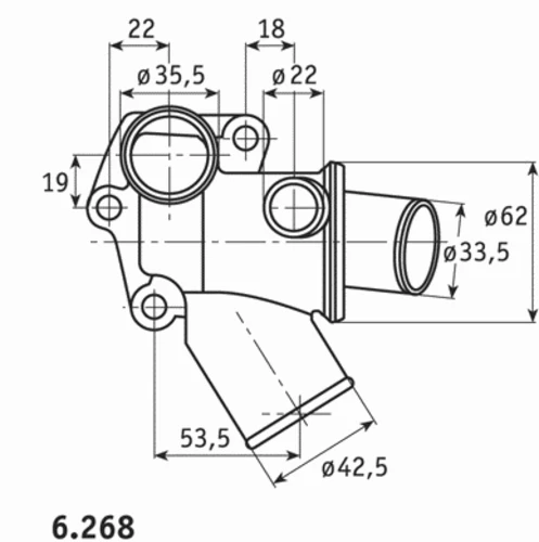 6.268.80 BEHR/HELLA/PAGID Термостат fiat (фото 1)