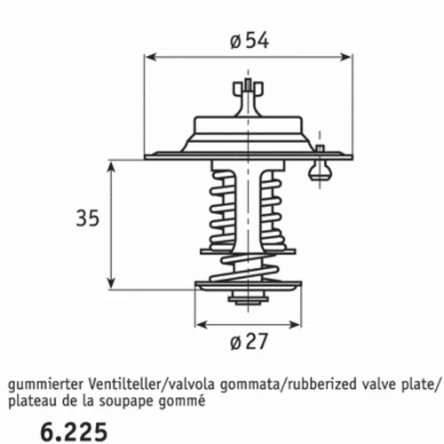 B.471.83 BEHR/HELLA/PAGID Термостат fiat (фото 1)